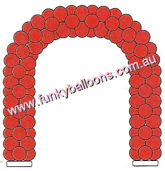 (image for) Full Curved Balloon Arch (30cm) (Float Time 1 Week) - Click Image to Close