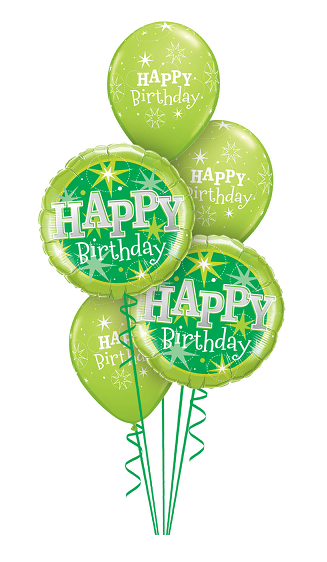 (image for) Emerald Green Happy Birthday Bouquet - Click Image to Close