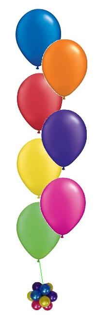 (image for) 7 Balloon Table Bunch with Topiary (Float Time 3 Days) - Click Image to Close