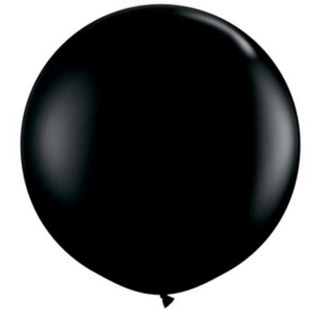 (image for) Round Latex Balloon ~ Black (Float time 48 hrs)