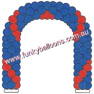 (image for) One Line Curved Balloon Arch (30cm) (Float Time 1 Week)