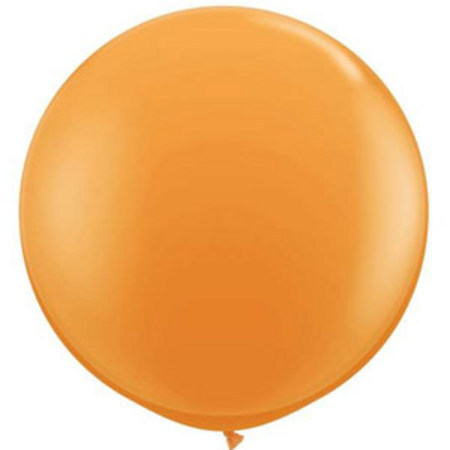 (image for) Round Latex Balloon ~ Orange (Float time 48 hrs)