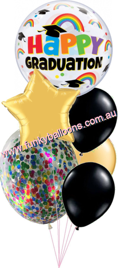 (image for) Glittering Graduation Balloon Bouquet